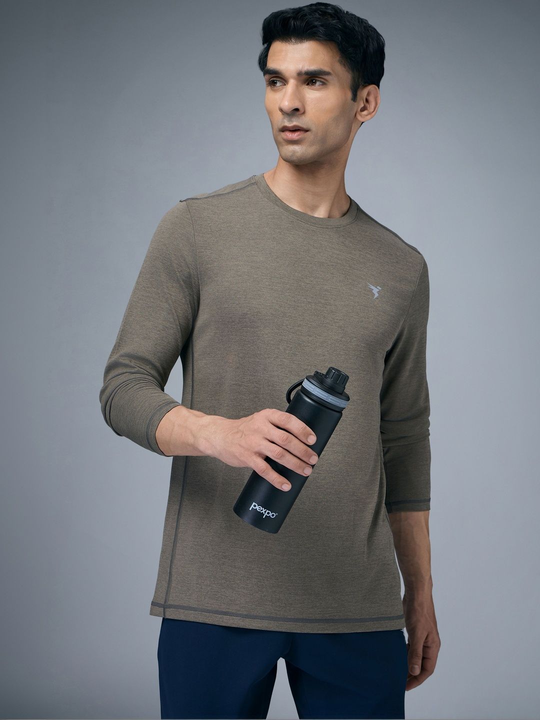 Technosport Men Brand Logo Antimicrobial Slim Fit T-shirt-picture-12