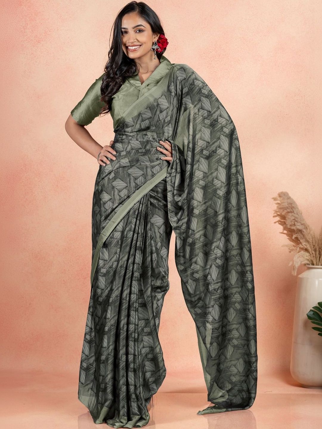 KALINI Poly Chiffon Saree