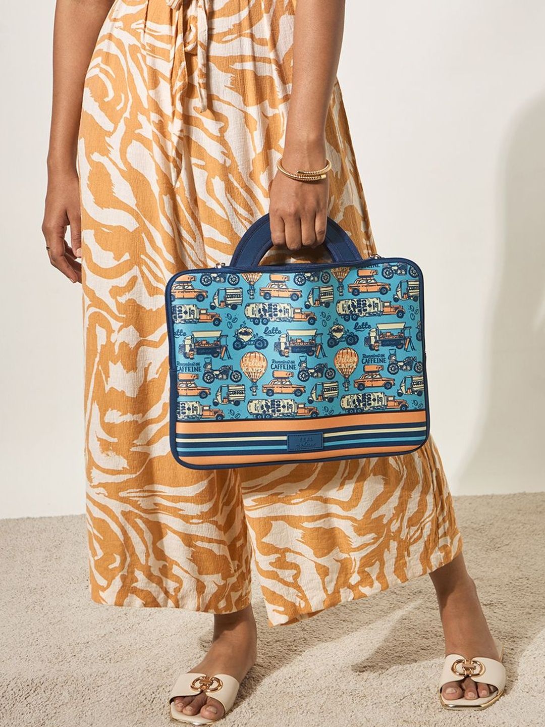 TEAL BY CHUMBAK Unisex Printed Laptop Sleeve-image-24