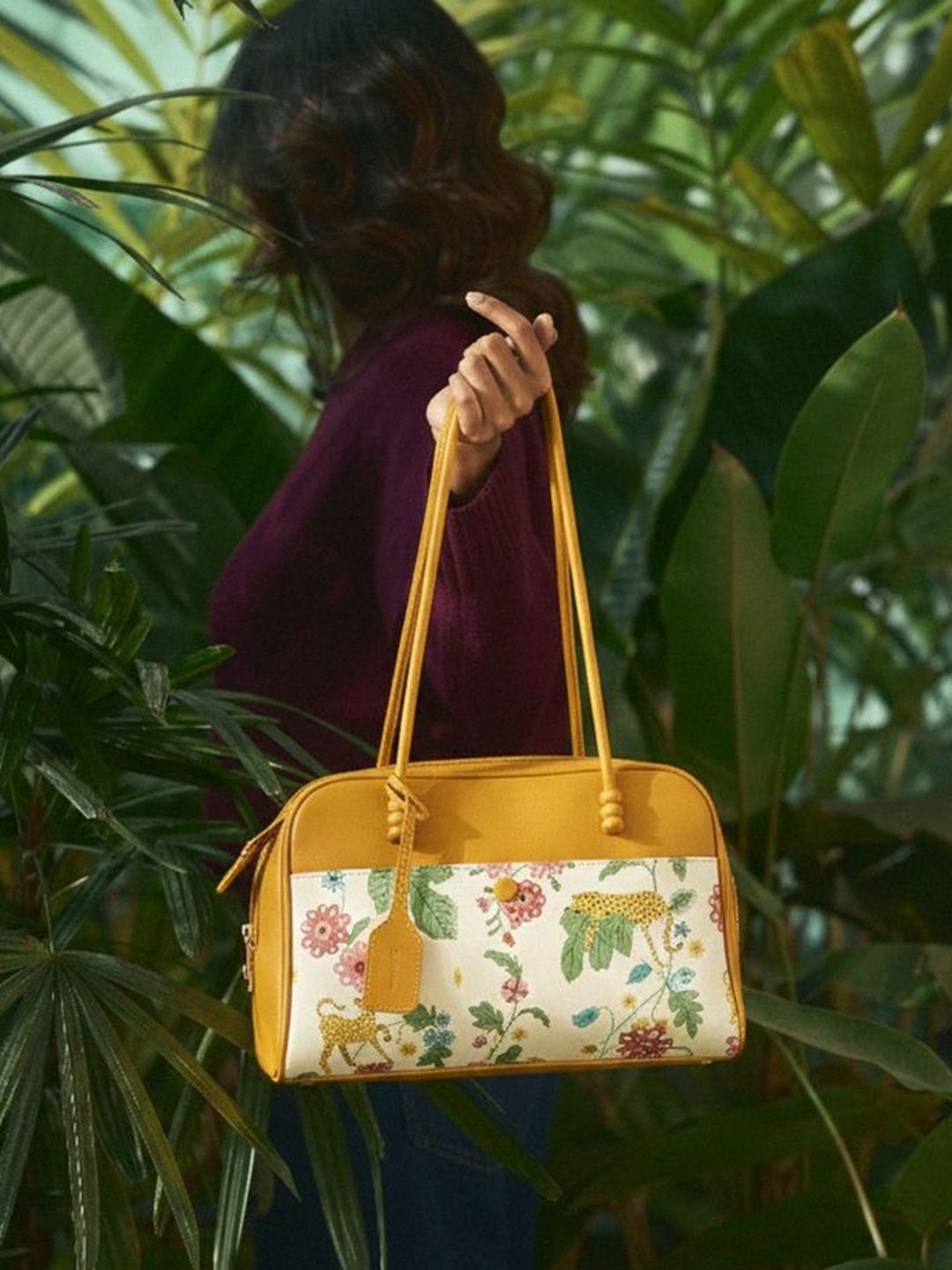 Chumbak Floral Printed Structured Tote Bag-picture-46