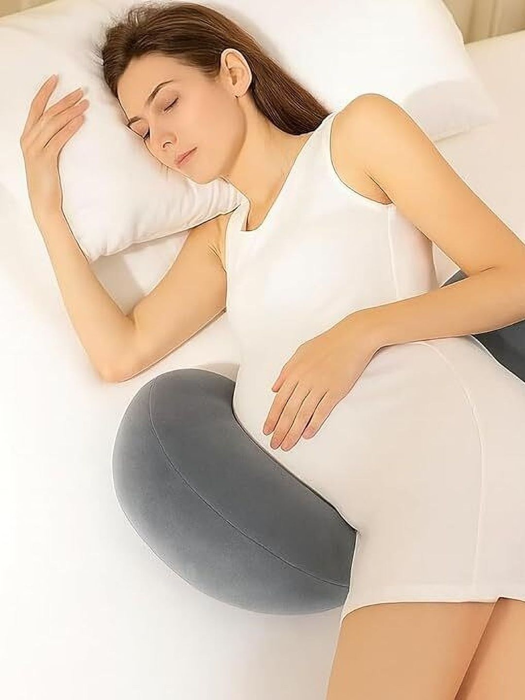 VRINDAKUL Black Polyester Maternity Pillow-picture-12