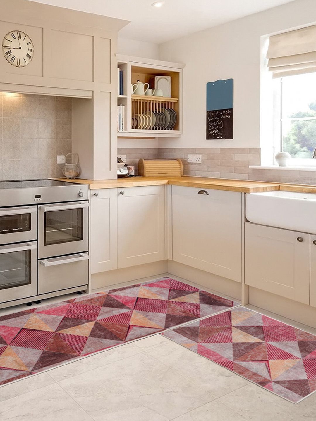 Kaleen India 2Pcs Coral Printed Anti-Skid Kitchen Mats-picture-11