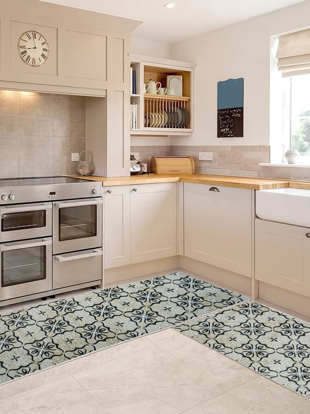 Kaleen India 2Pcs Beige Printed Anti-Skid Kitchen Mats-picture-18