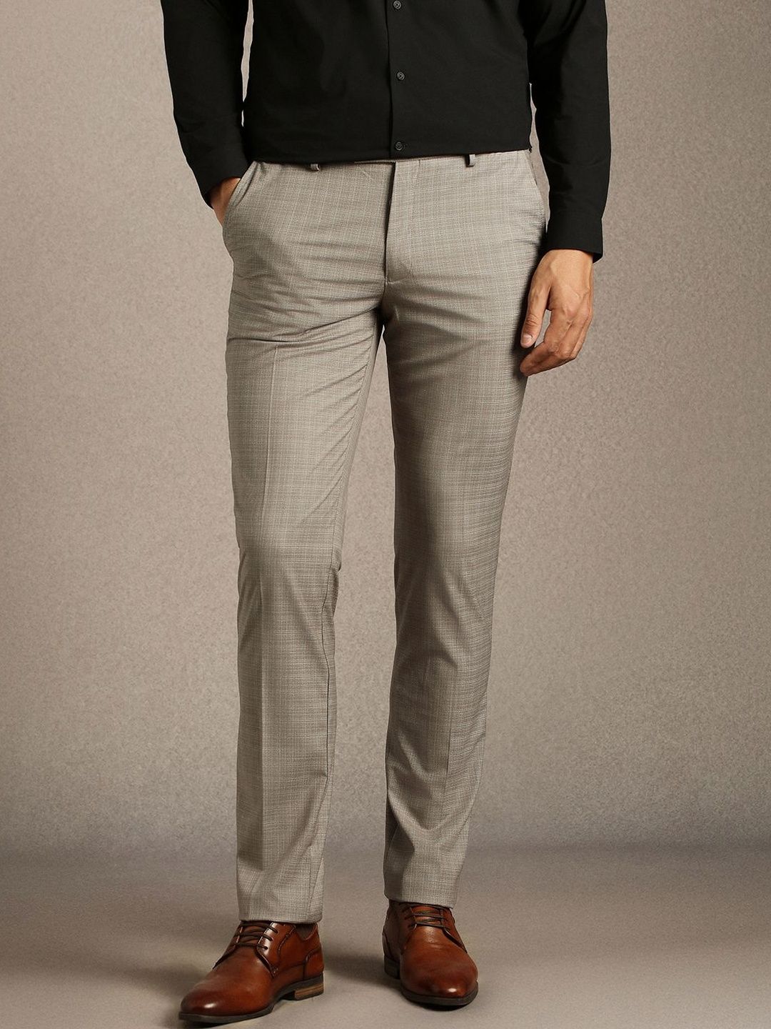 Louis Philippe Men Slim Fit Trousers-picture-31