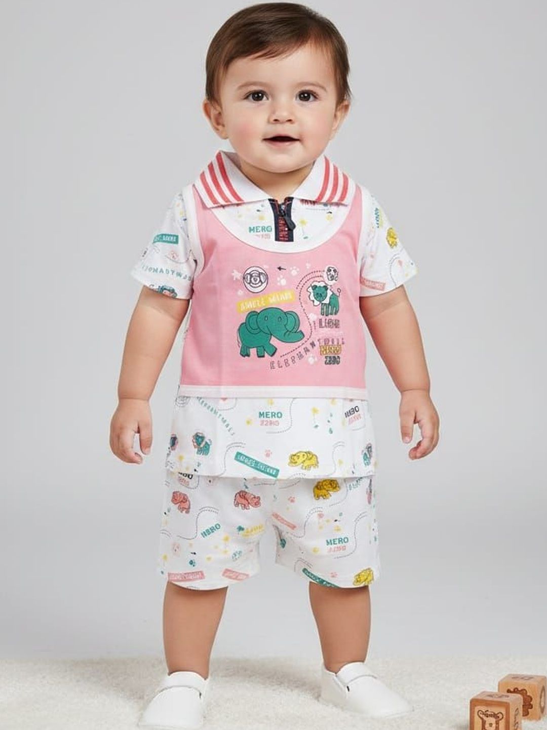 NEW GEN Boys Printed T-shirt with Shorts-image-37