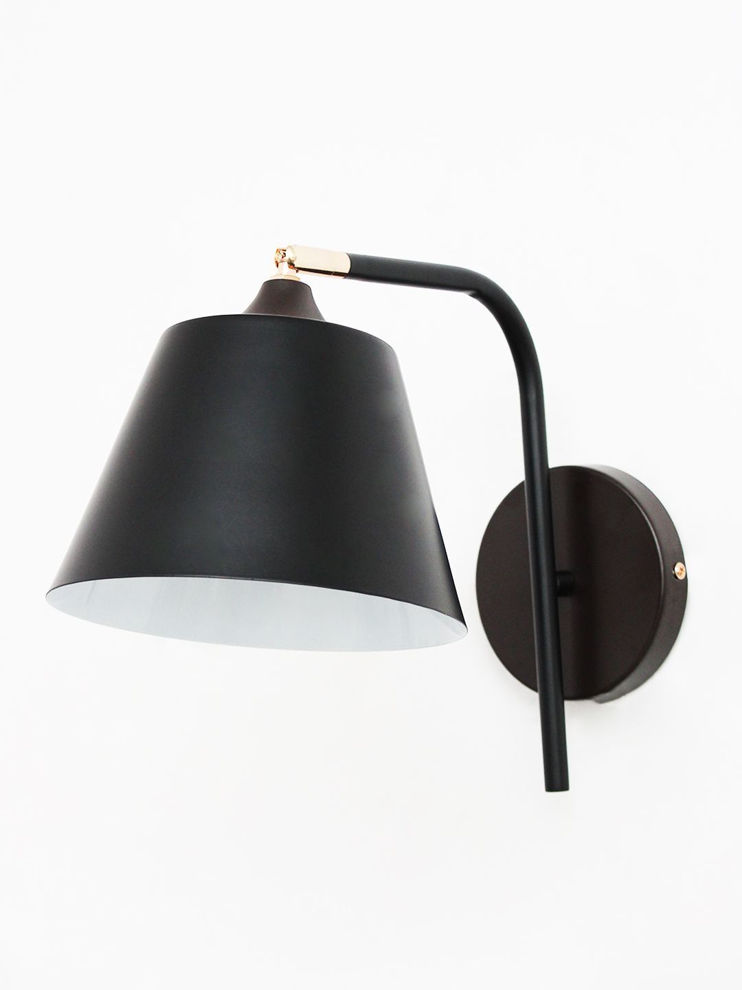 SHREE KALA HOME DECOR Bronze-Toned & Black Iron Contemporary Frustum Shaped Wall Lamp-picture-41