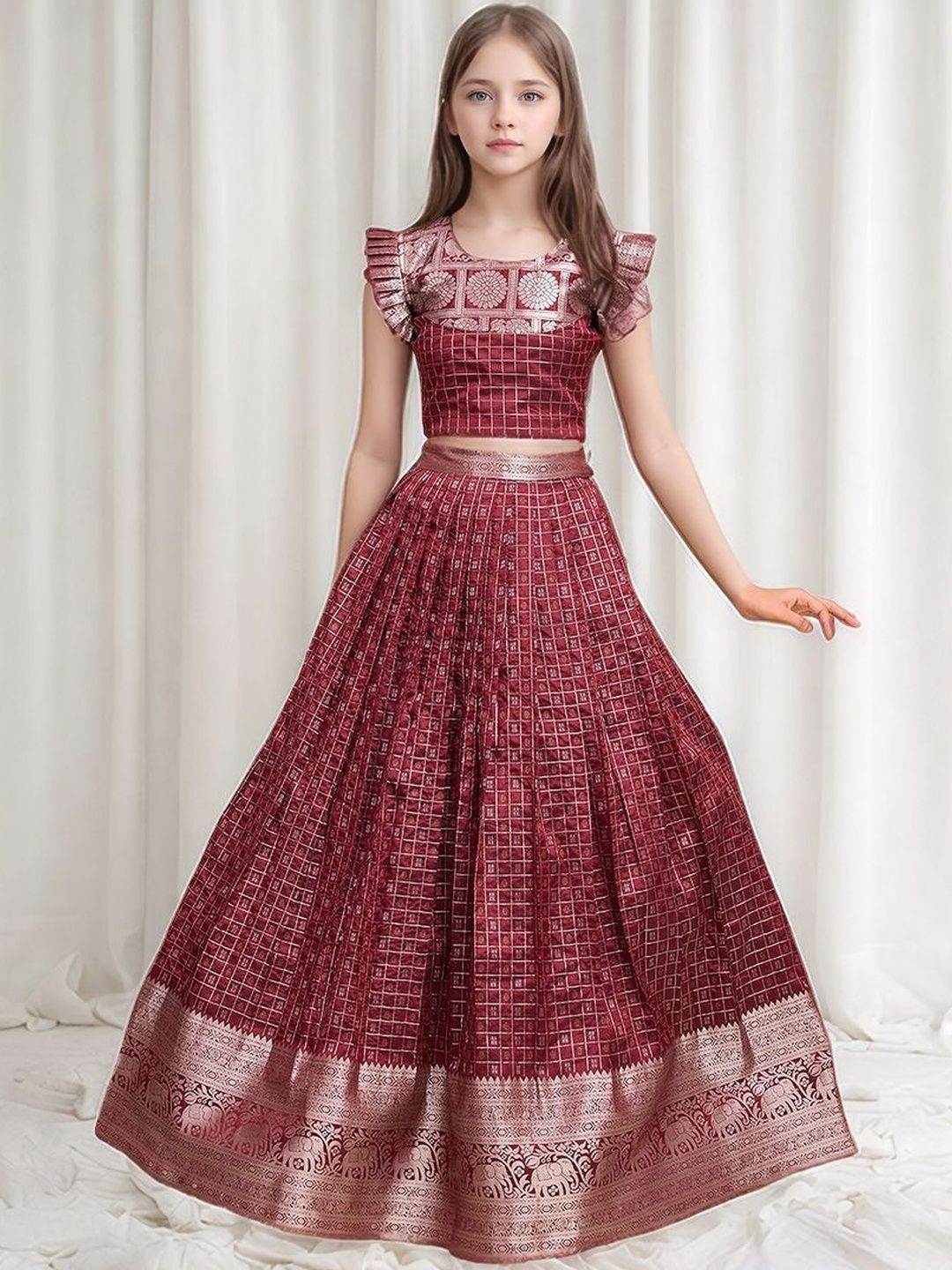KALANANDI Girls Ready to Wear Lehenga &-picture-48
