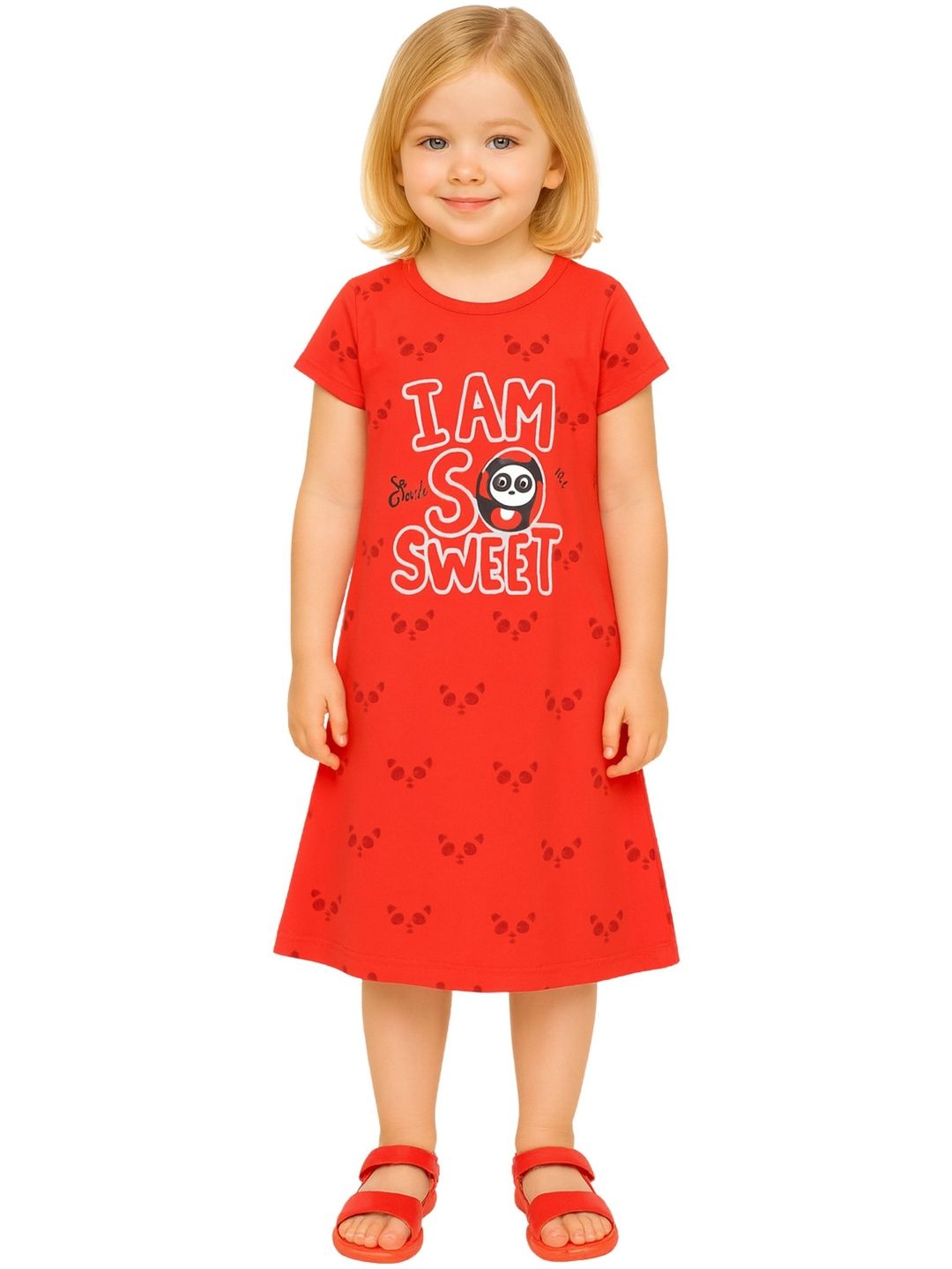 Inhika Girls Printed Nightdress-picture-16