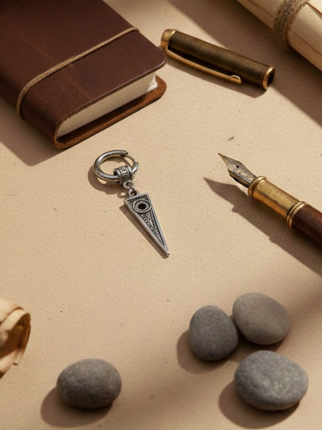 vaghbhatt triangular drop earrings