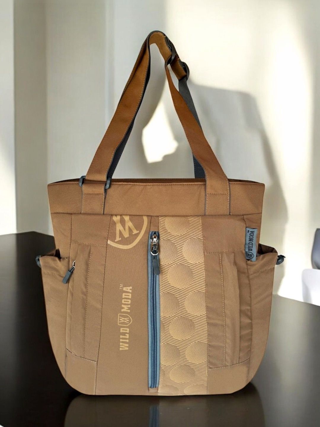 WILDMODA Textured Tote Bag with Quilted-picture-17