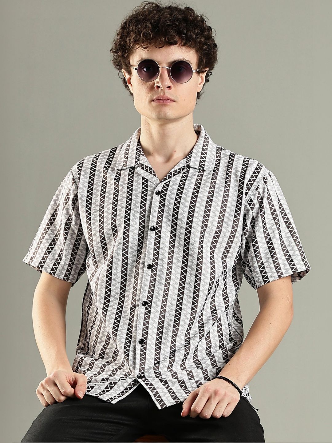 JAMES&GEORGE Men Comfort Printed Casual Shirt-picture-52