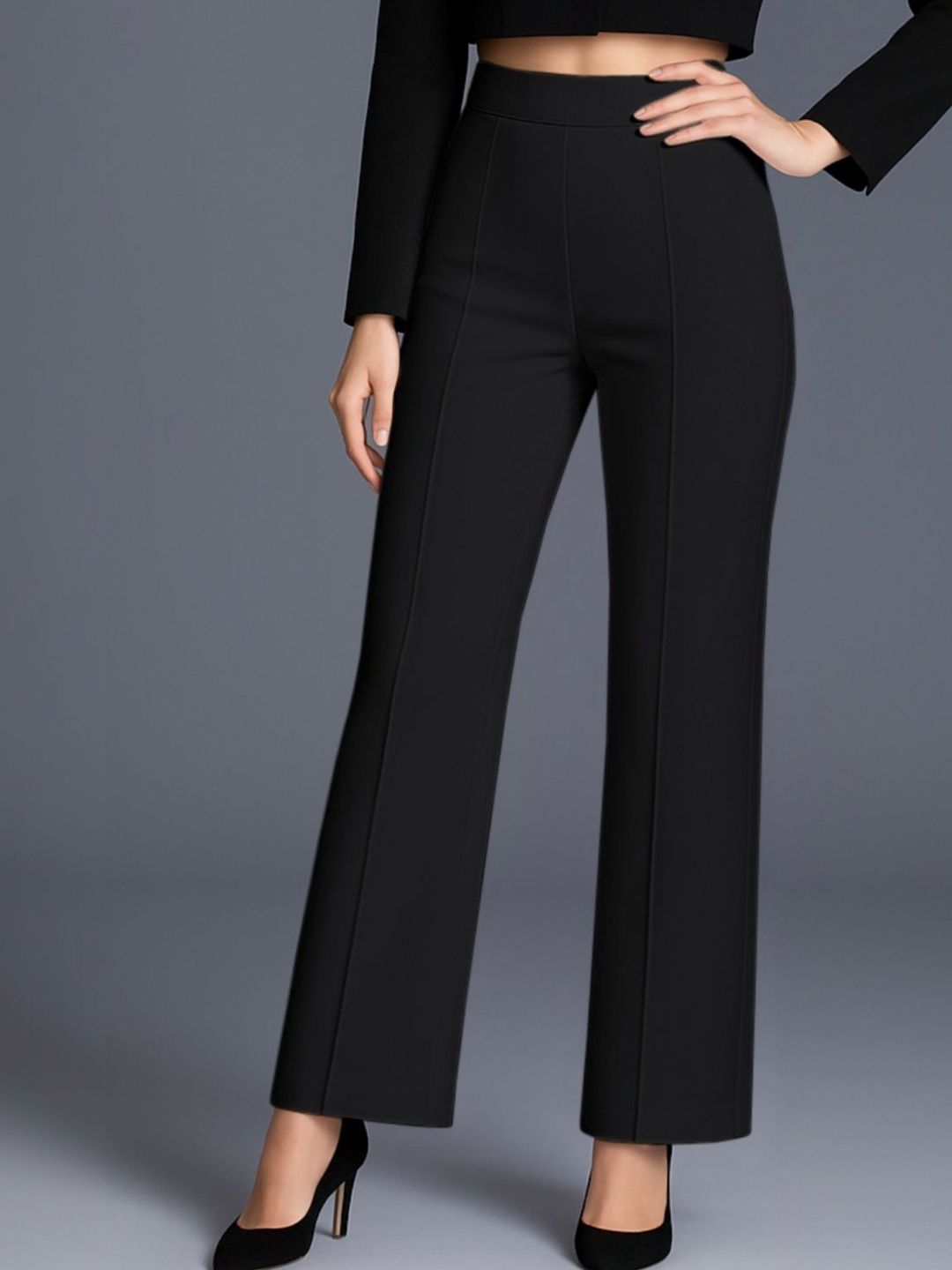 JAMES&GEORGE Women Relaxed Easy Wash Trousers-picture-39