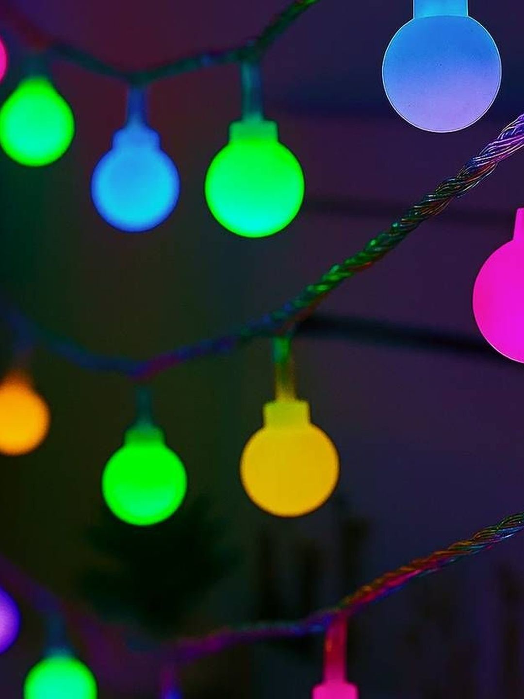 MPROW 5.01m Warm Yellow Waterproof 20 LED Steady Ball Rice String Lights-picture-14