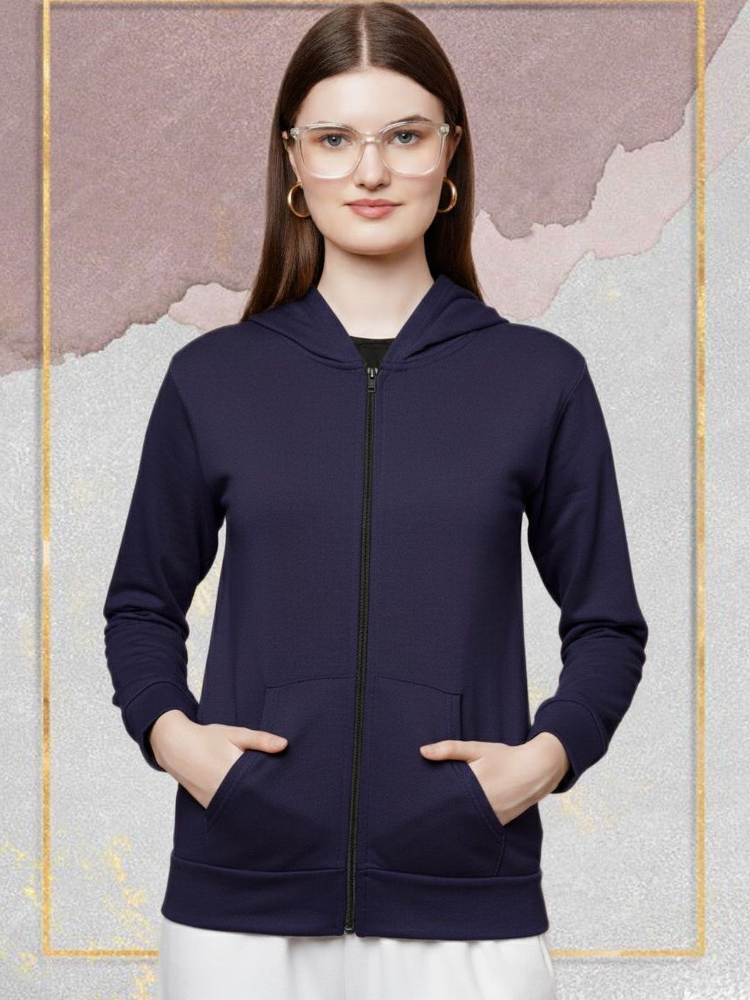 DDASPRATION Women Fleece Woven Jacket-picture-14