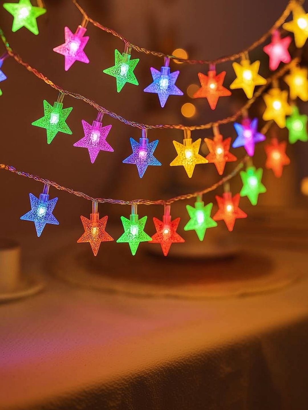 MPROW Red & Blue Waterproof Star-Shaped LED String Lights-picture-33