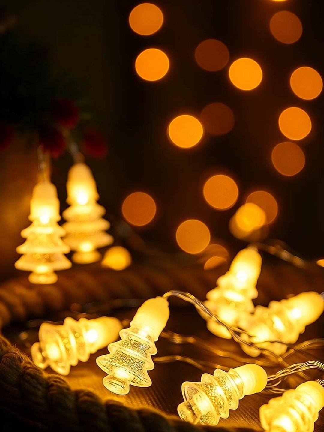 MPROW 5m Warm Yellow Waterproof 20 LED Steady Ball Rice String Lights-picture-50