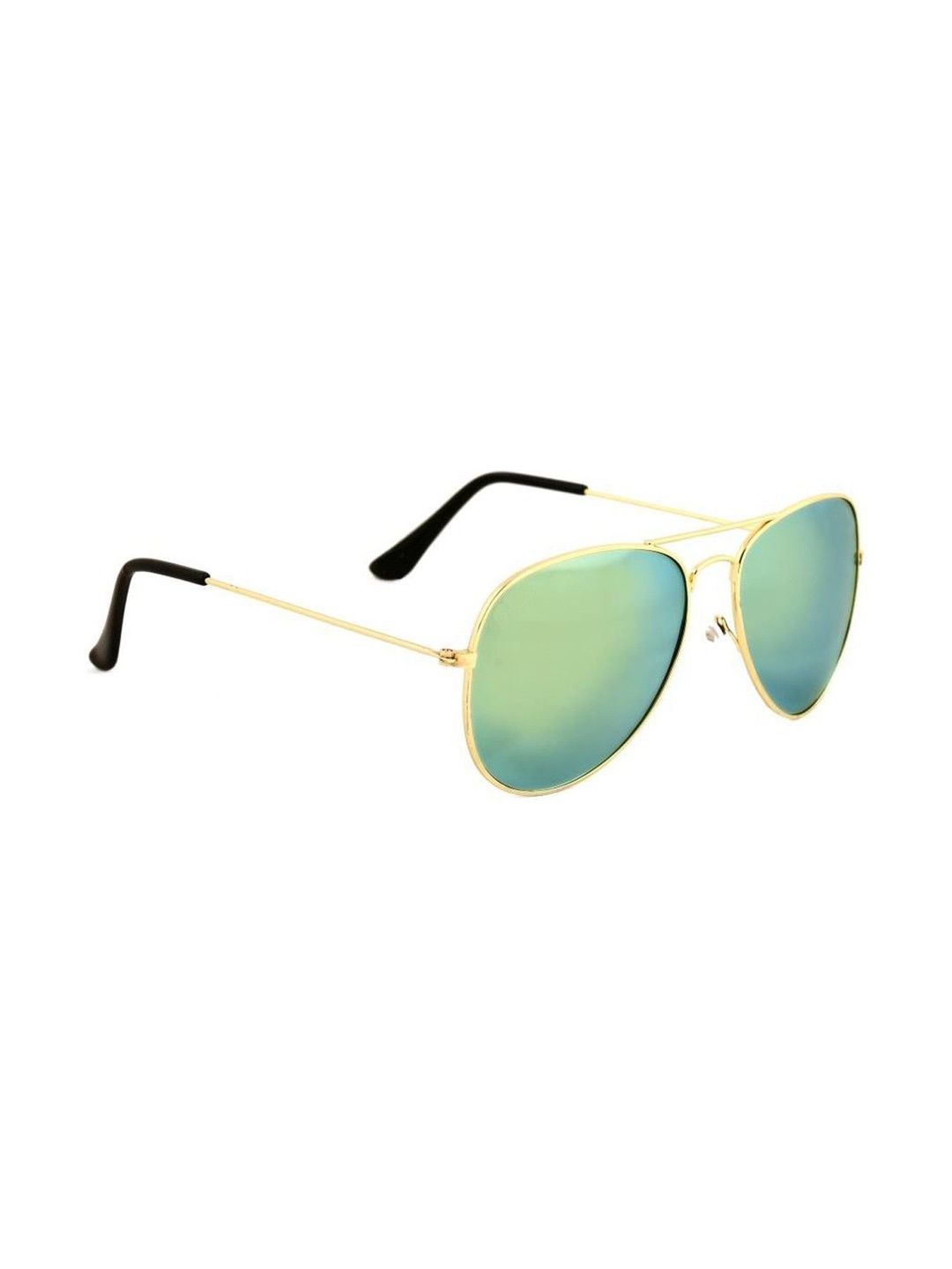 Elligator Men Green Lens & Gold-Toned Aviator Sunglasses with-picture-18