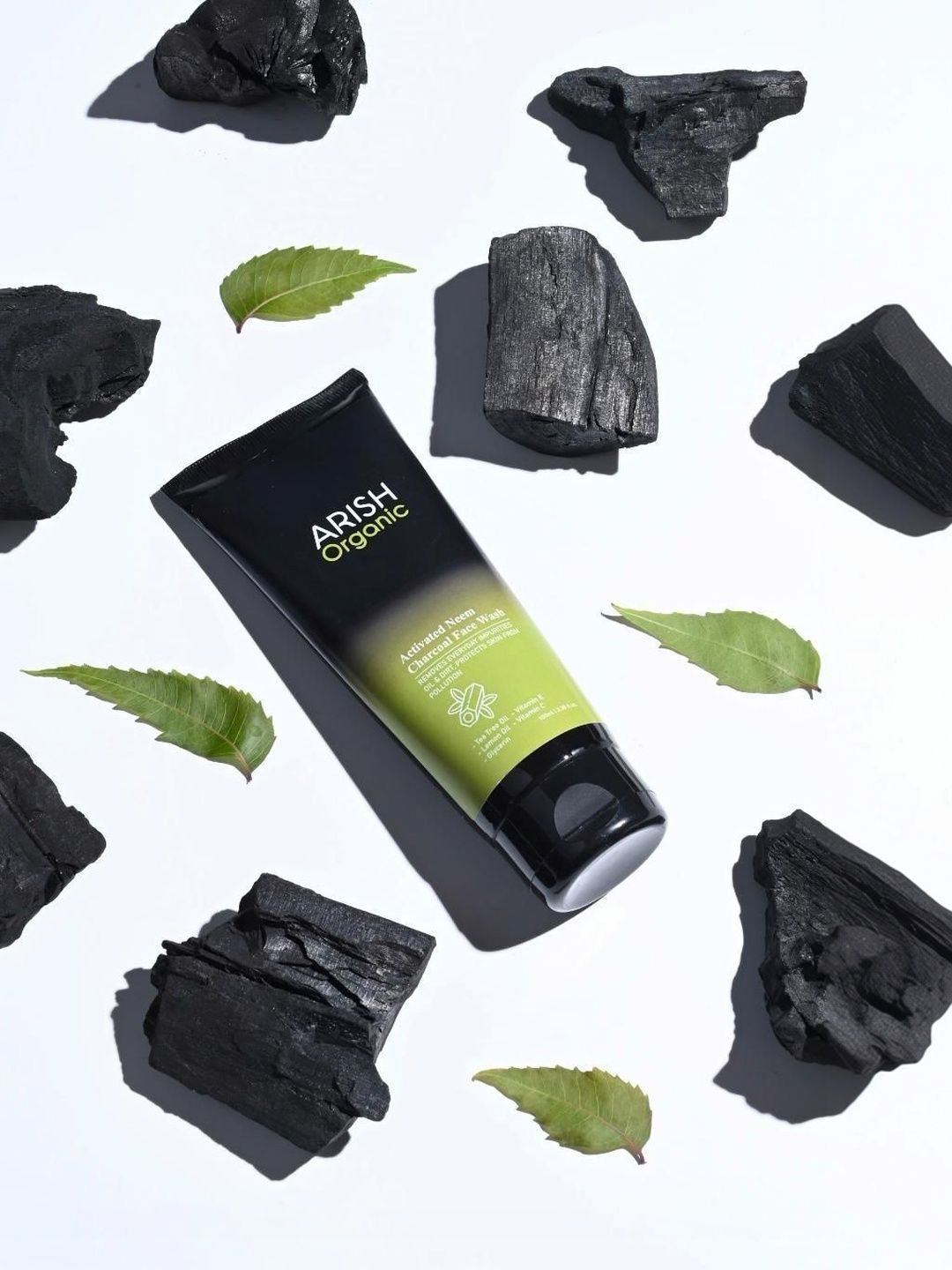 ARISH BIO-NATURAL Activated Neem & Charcoal Face Wash- 100 ml-image-35