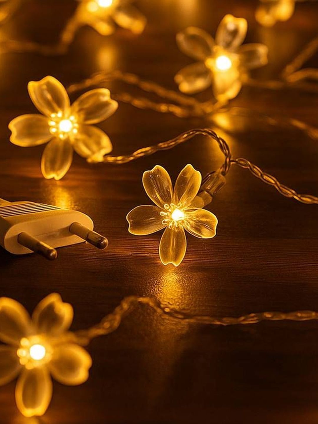 MPROW 5m Warm Yellow Waterproof 20 LED Steady Snow Flake Rice String Lights-picture-16