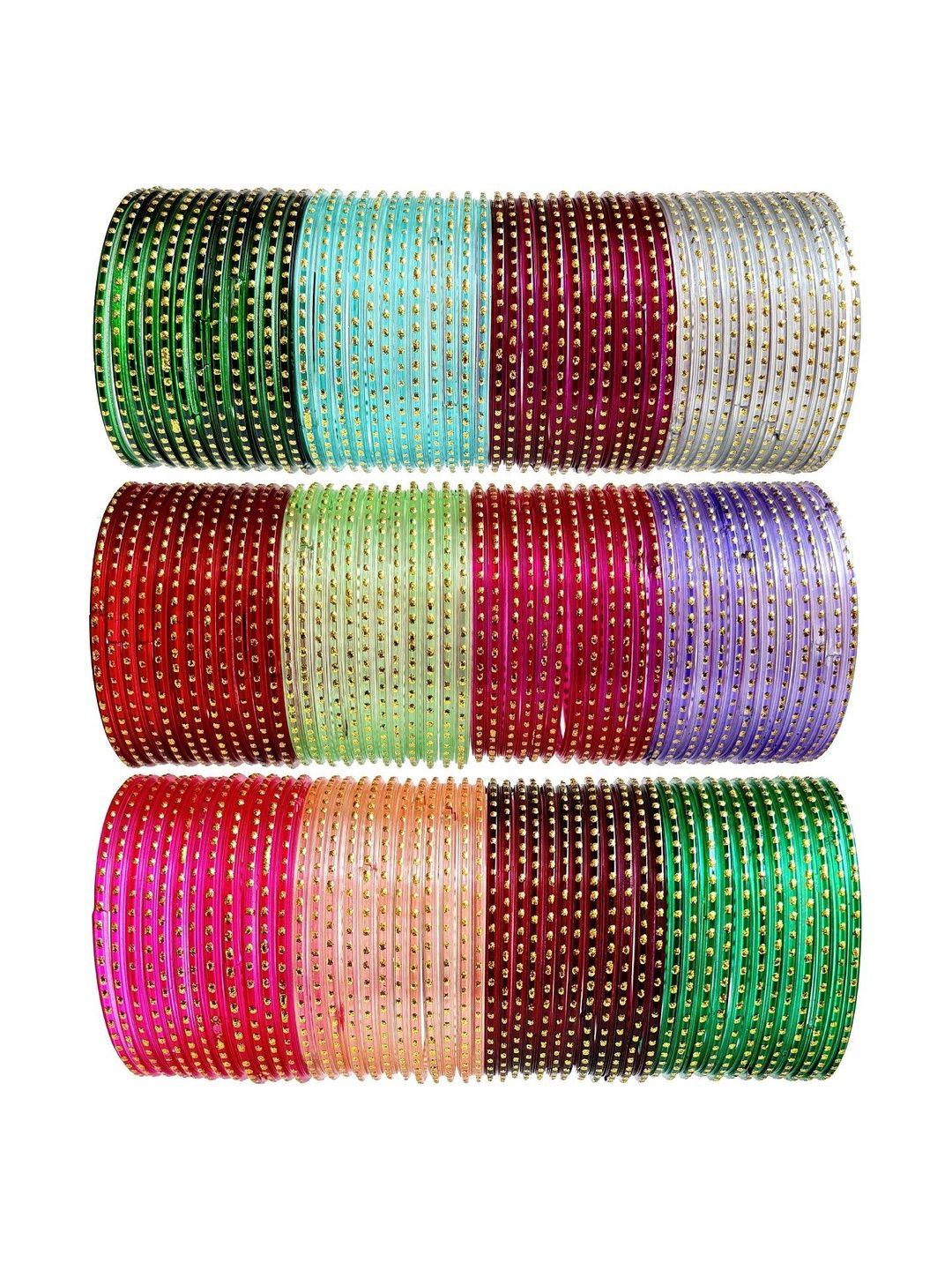 HAND KKRAFTS Set Of 12 Stone Studded Bangle-picture-32