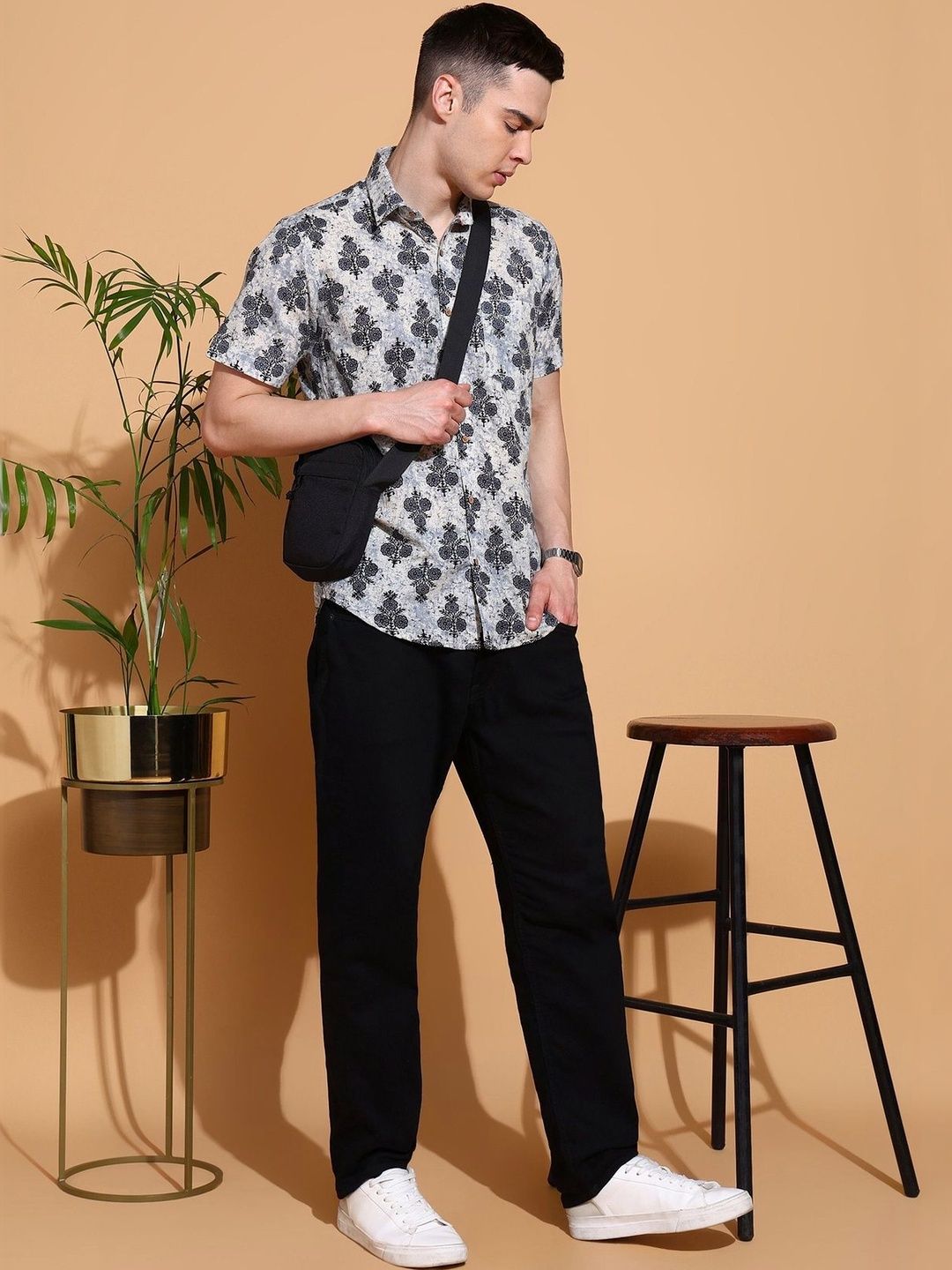 XENOR Men Slim Fit Printed Casual Shirt-picture-49