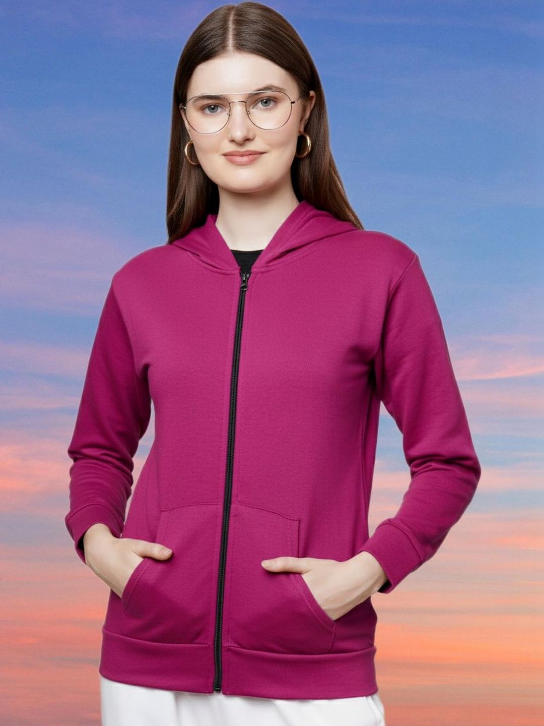 DDASPRATION Women Fleece Knitted Jacket-picture-30