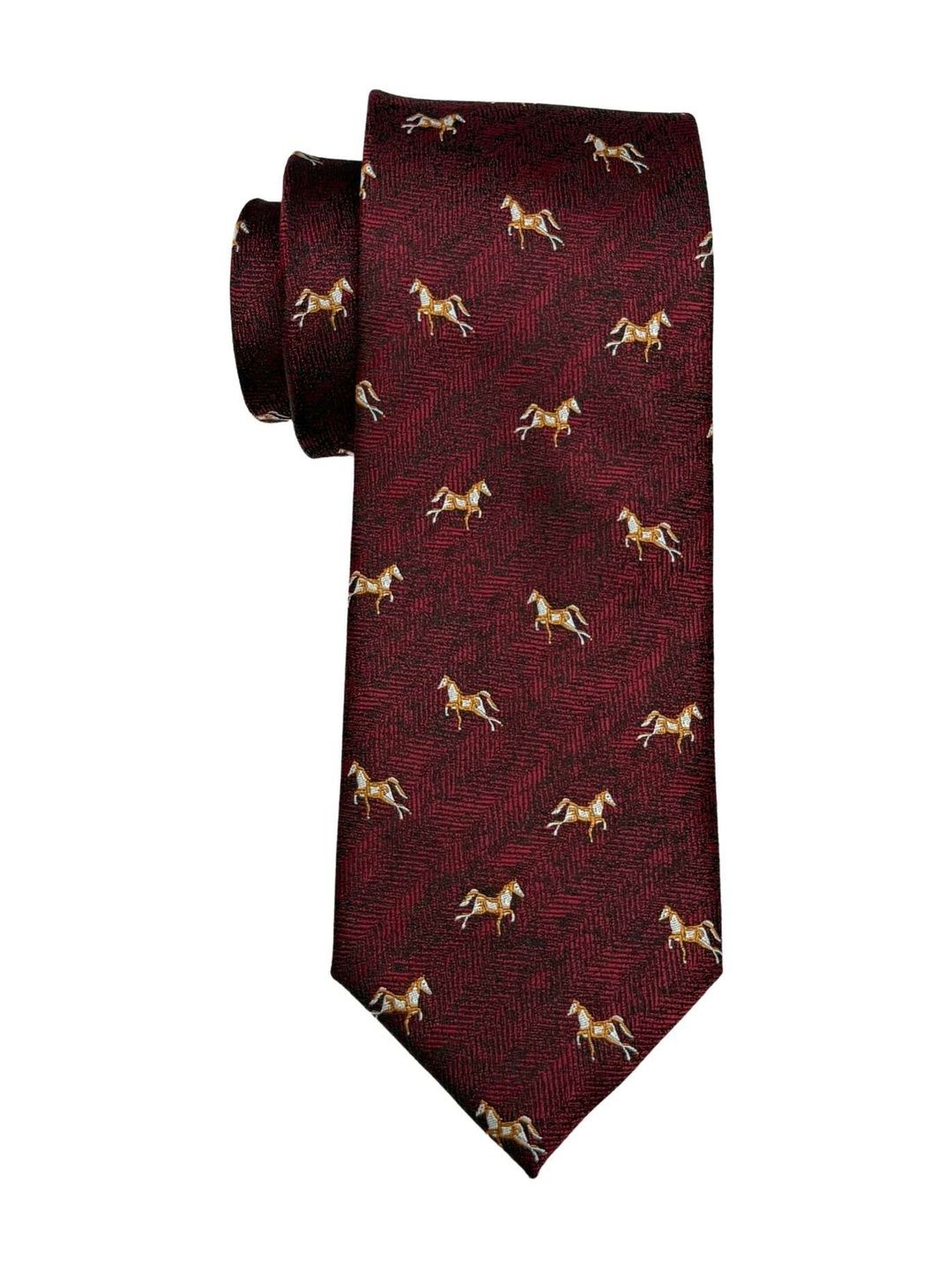 The Tie Hub Men Woven Design Broad Tie