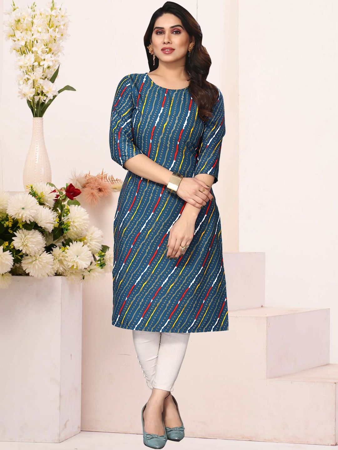 JANKHANA Women Printed Crepe Kurta-picture-15