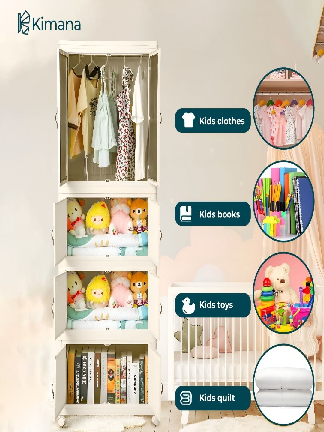 KIMANA Off White Set of 1 Regular Multi-Utility Organisers-image-29