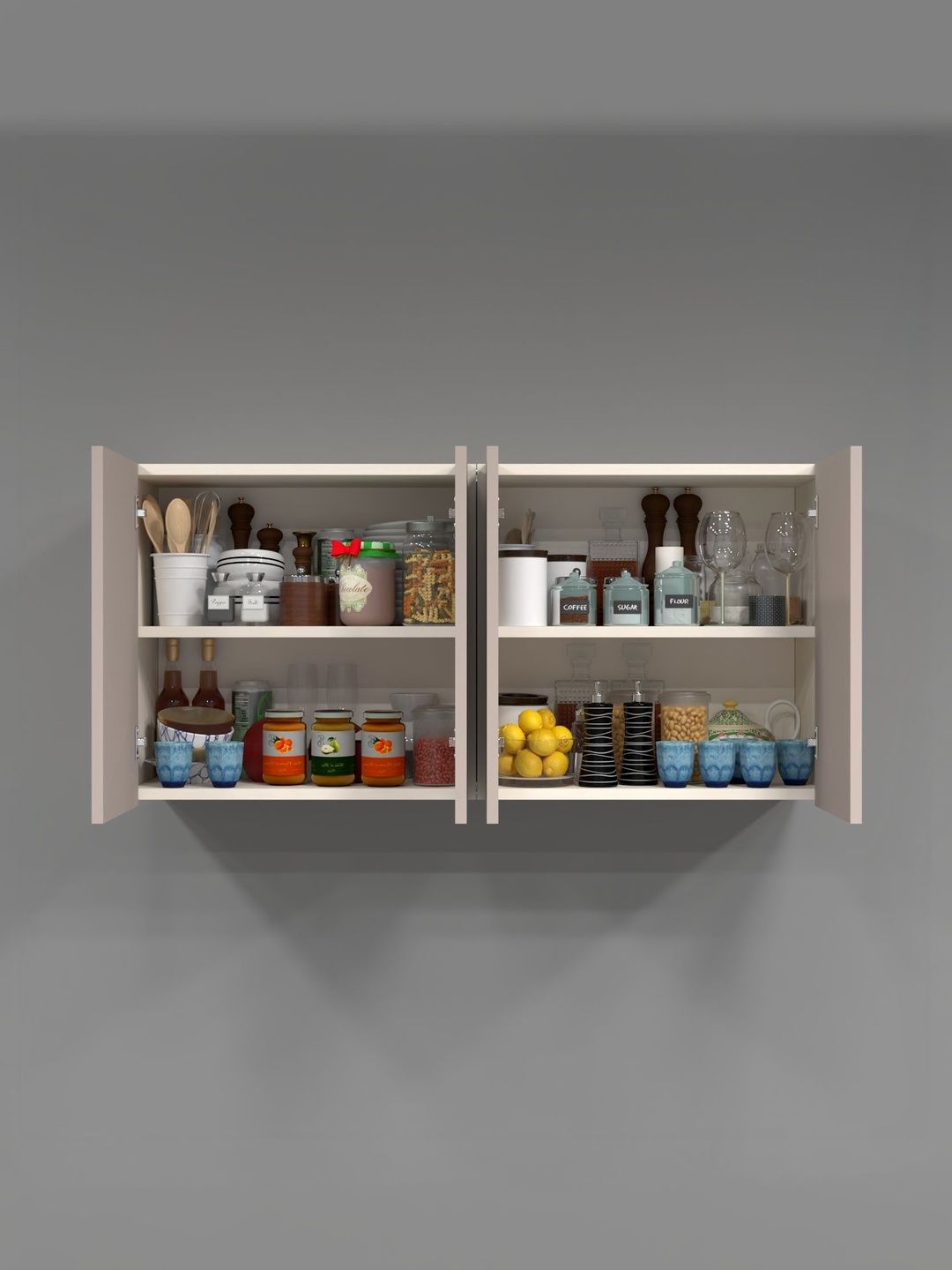 SPECIALITY PANELS Coffee Brown 4 Door Kitchen Cabinet-picture-35
