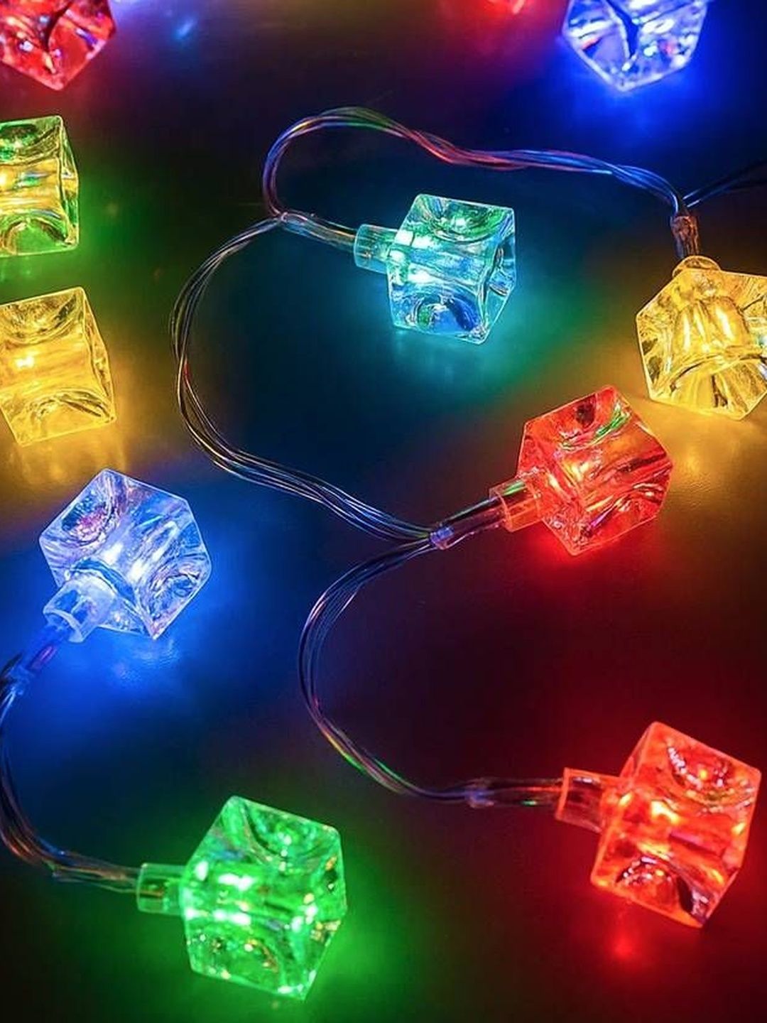 MPROW Red & Yellow Waterproof Square-Shaped LED String Lights-picture-31