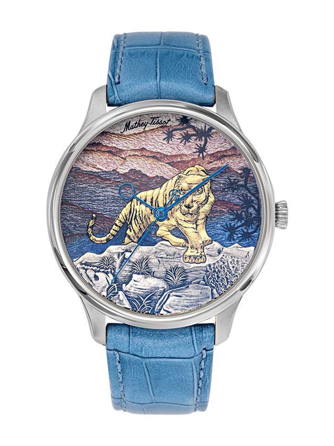 Mathey-Tissot Men Printed Dial & Leather Straps Analogue Automatic Motion Powered Watch H1886TA-picture-56