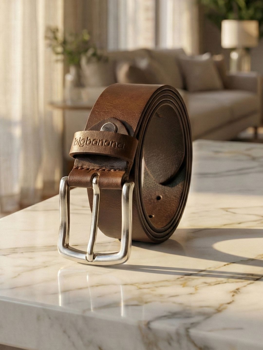 bigbanana Men Plus Size Leather Belt-image-13