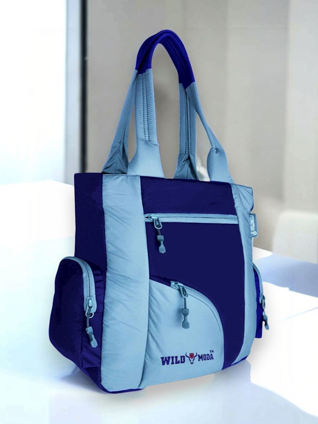 WILDMODA Colourblocked Structured Tote Bag-picture-15