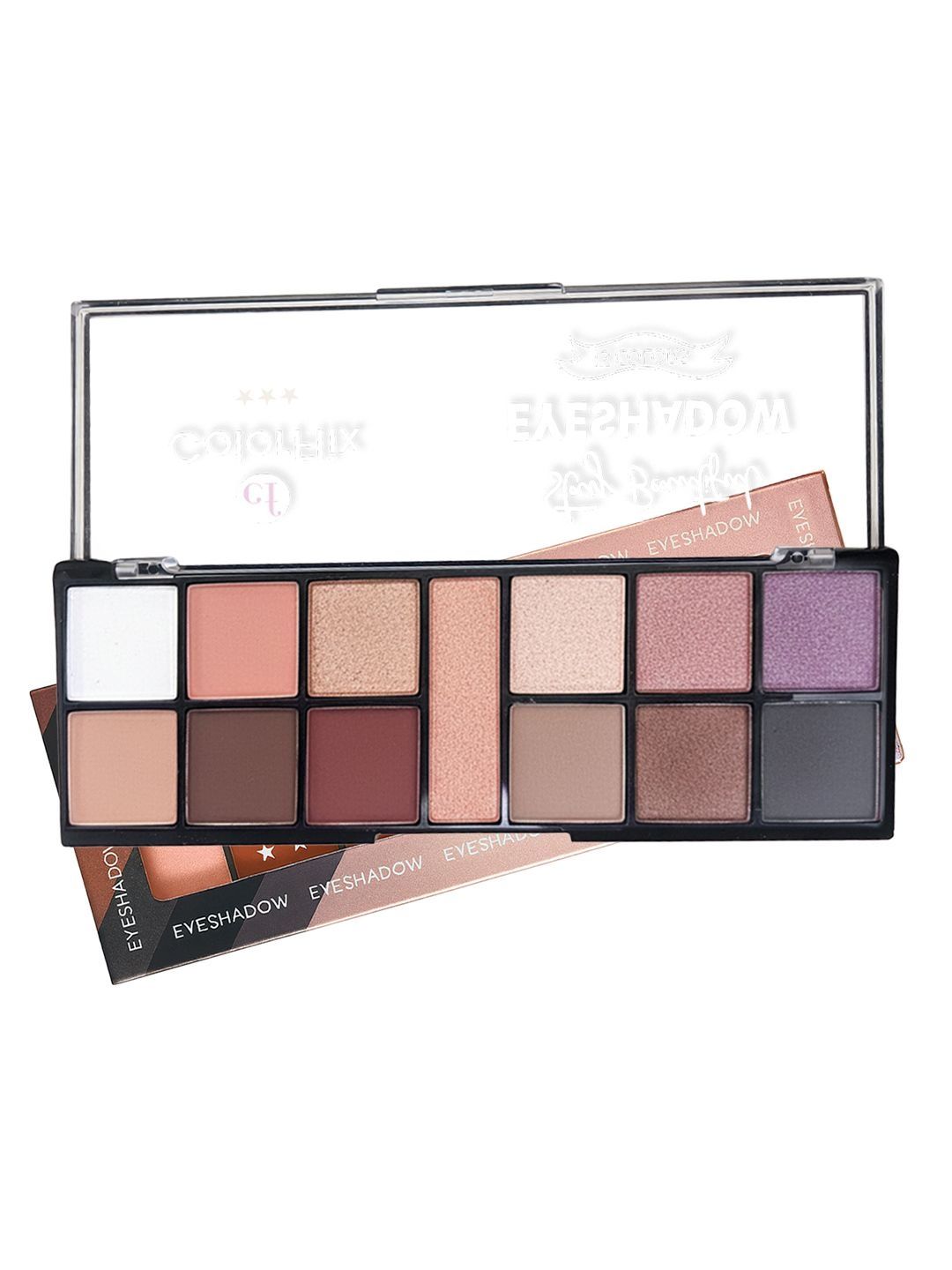COLORFLIX Highly Pigmented Matte & Shimmer Eyeshadow Palette - 14 g- Office Look