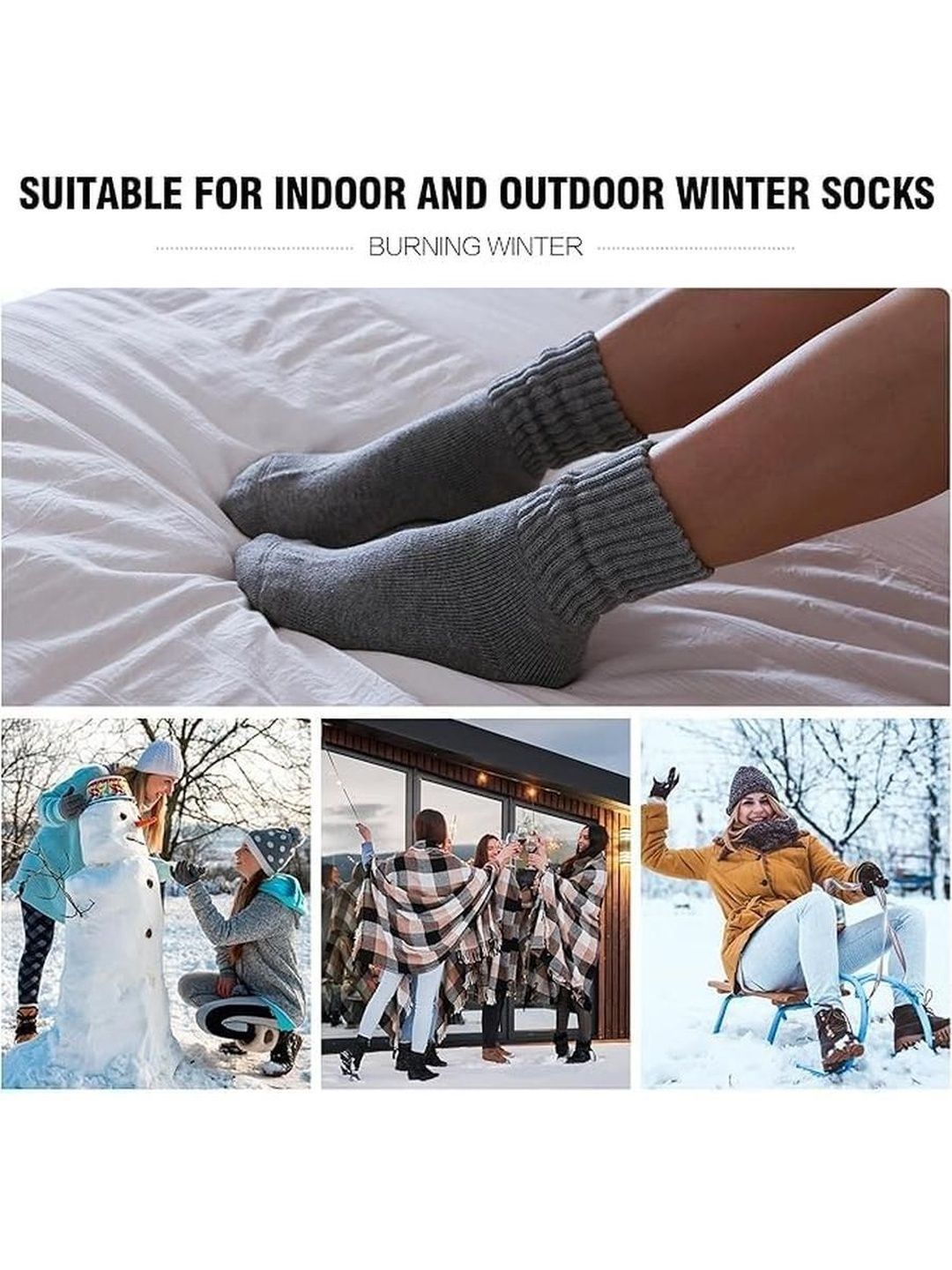 EL REGALO Unisex Pack of 3 Calf Length Socks-picture-48
