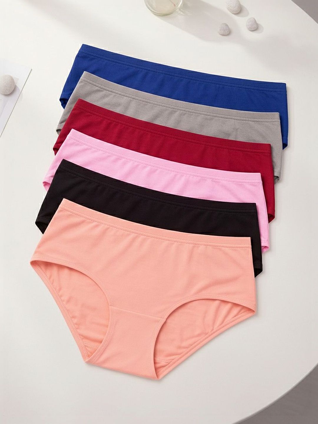 FiveFlag Pack Of 6 Mid-Rise Hipster Briefs-image-29