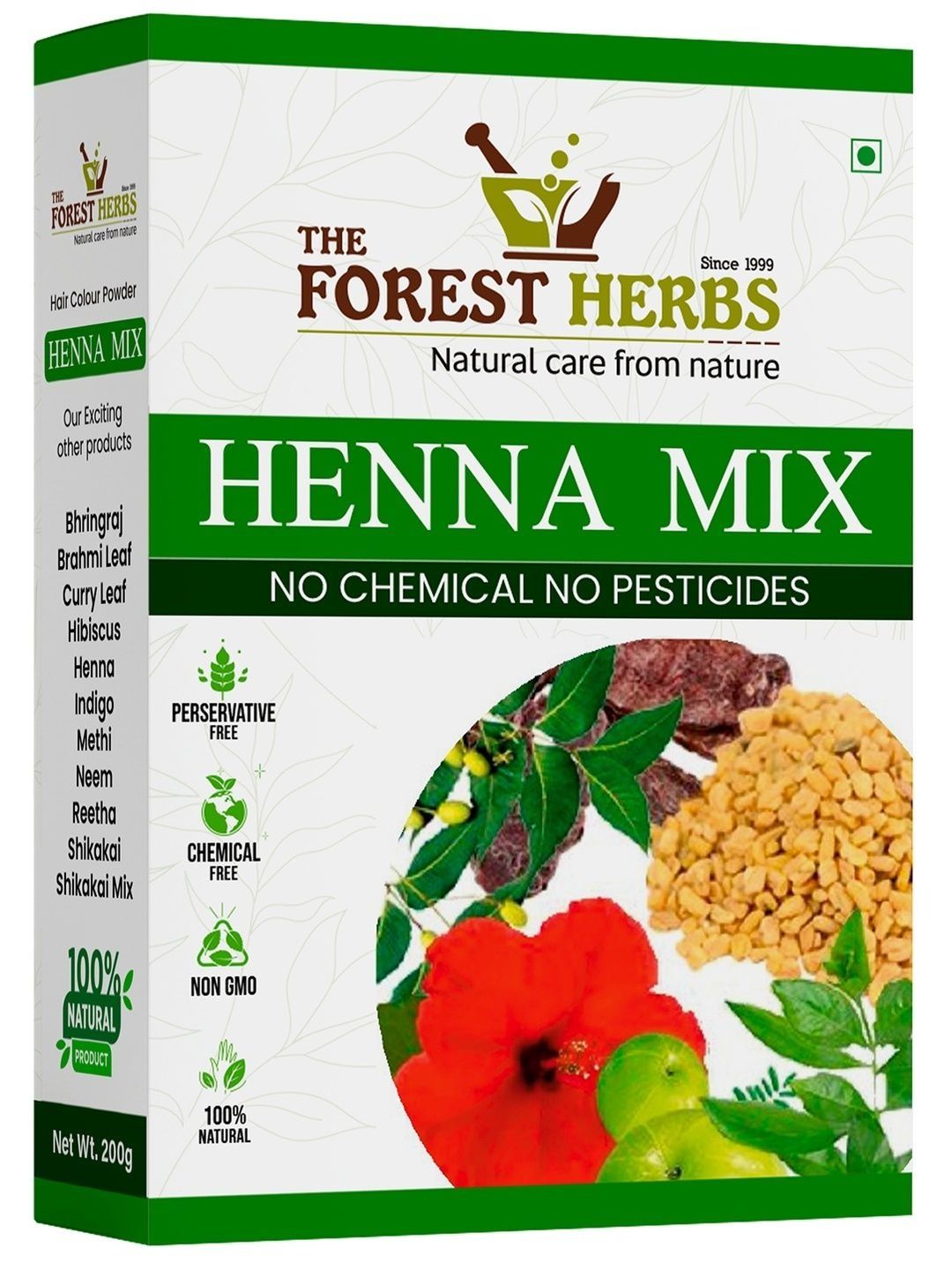 The Forest Herbs Natural Care From Nature Henna Mix Powder - 200 g-picture-37