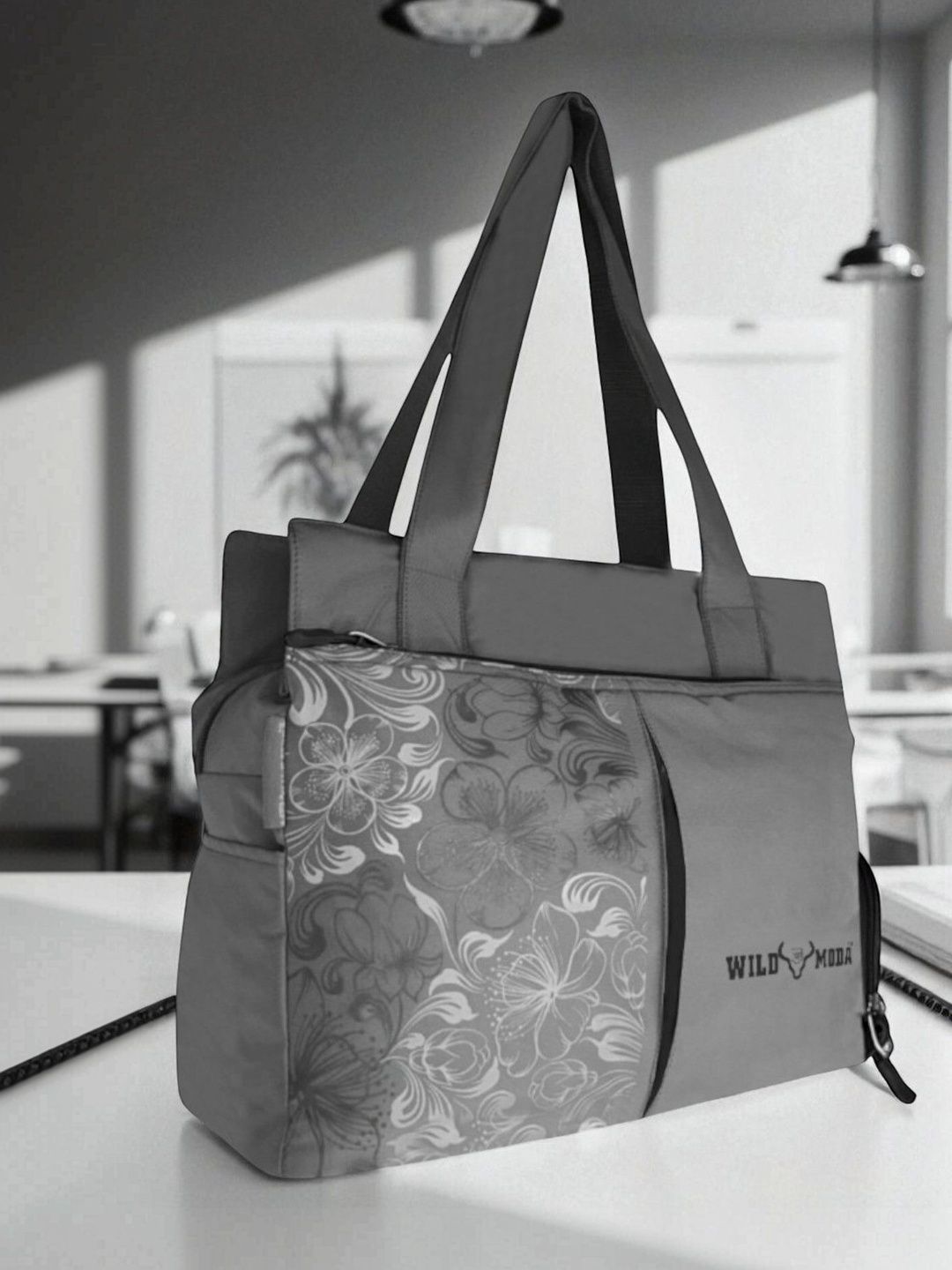 WILDMODA Floral Printed Structured Handheld Bag-picture-42