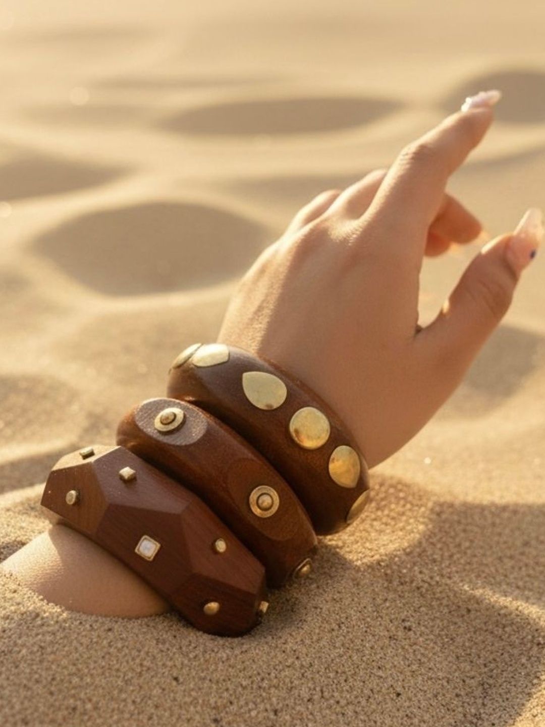 TAG 7 Set Of 3 Stone Studded Bangle-picture-1