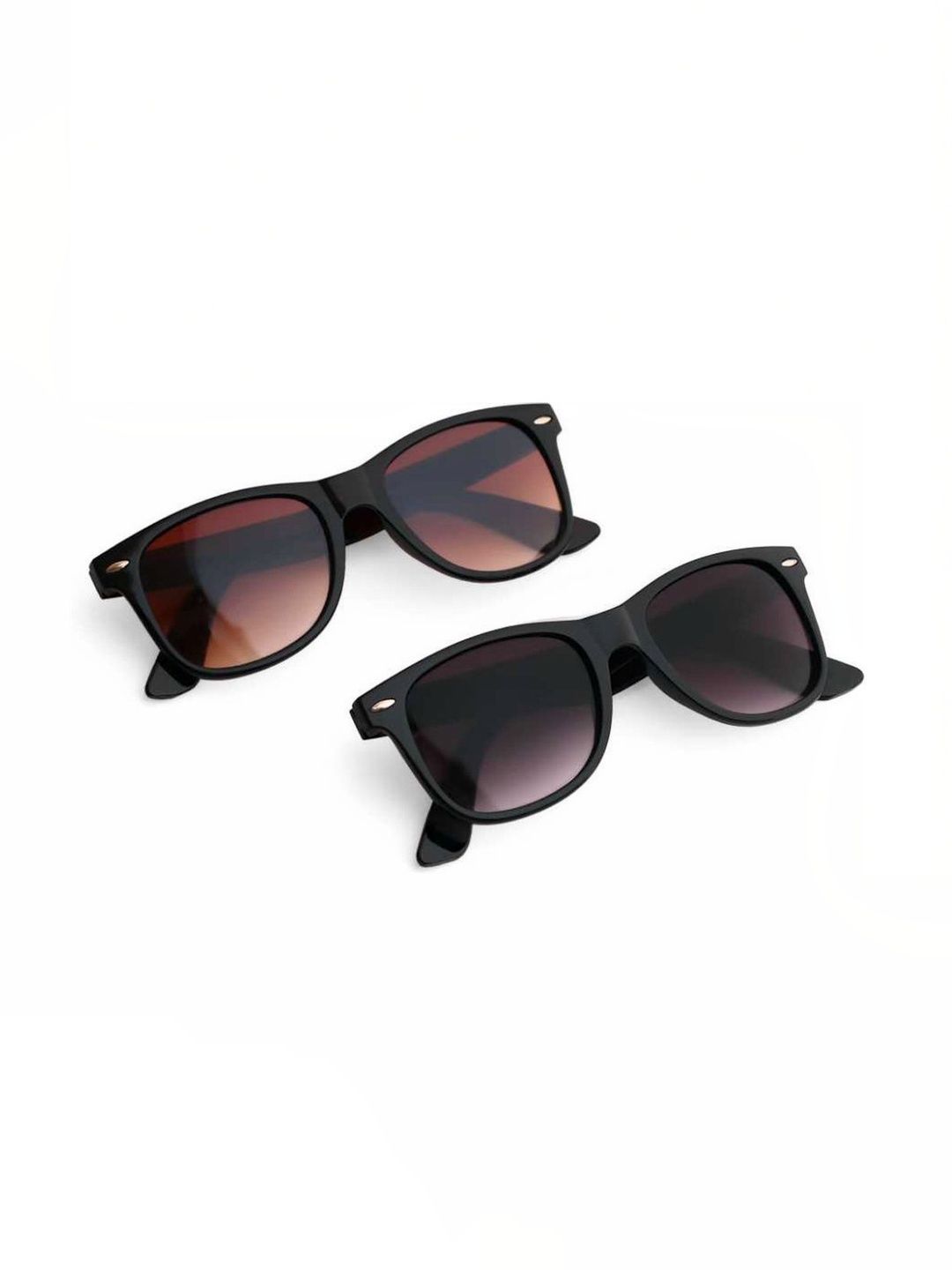 Elligator Men Brown Lens & Black Wayfarer Sunglasses with-image-31