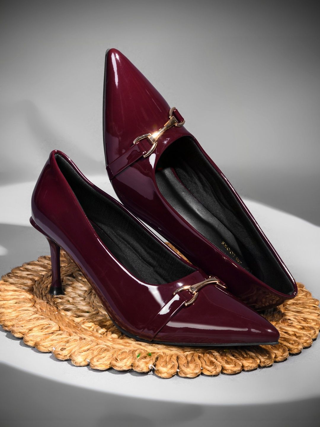Froh Feet Party Stiletto Pumps with Buckles-image-26