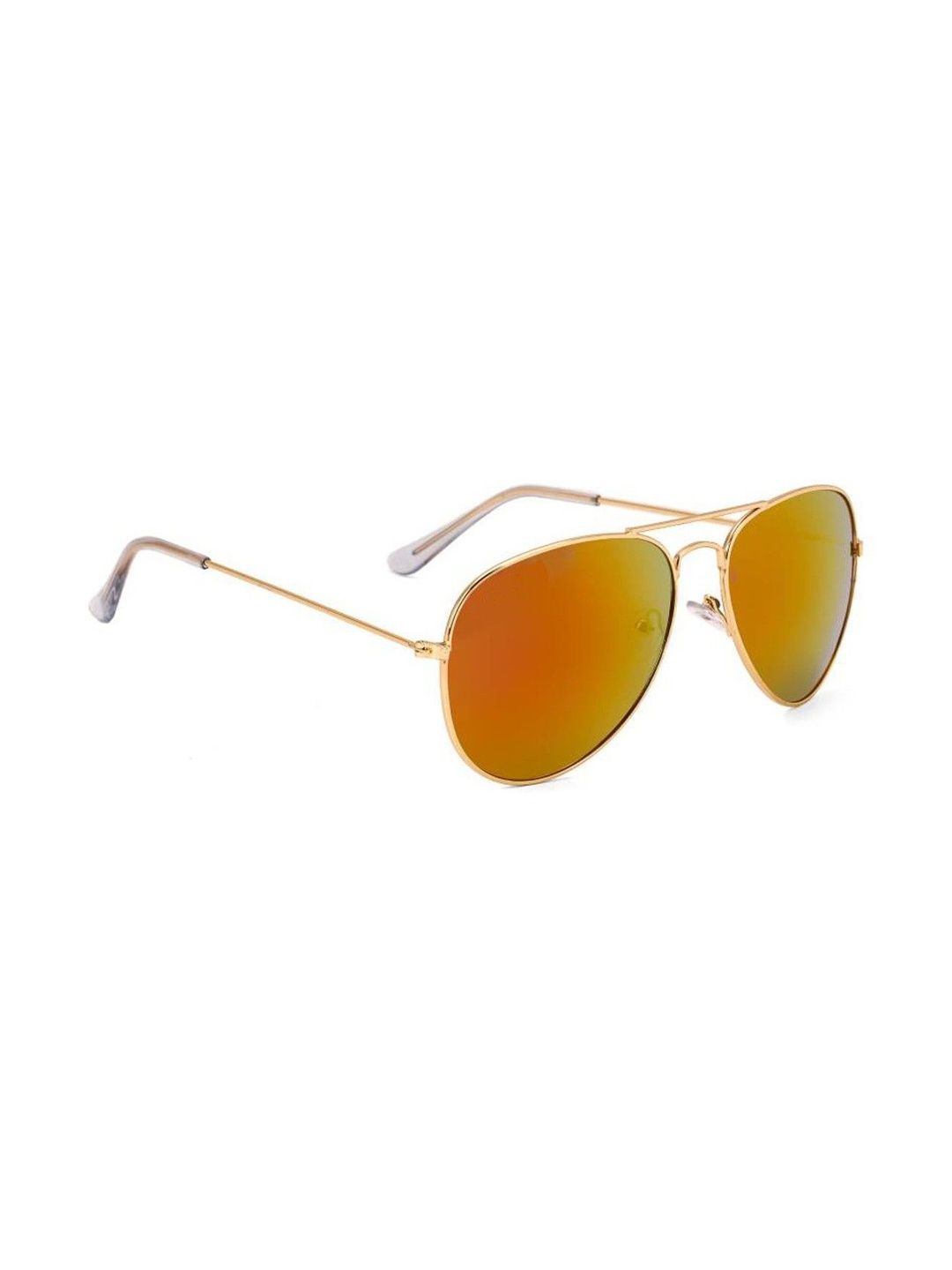 Elligator Men Yellow Lens & Gold-Toned Aviator Sunglasses with-picture-26