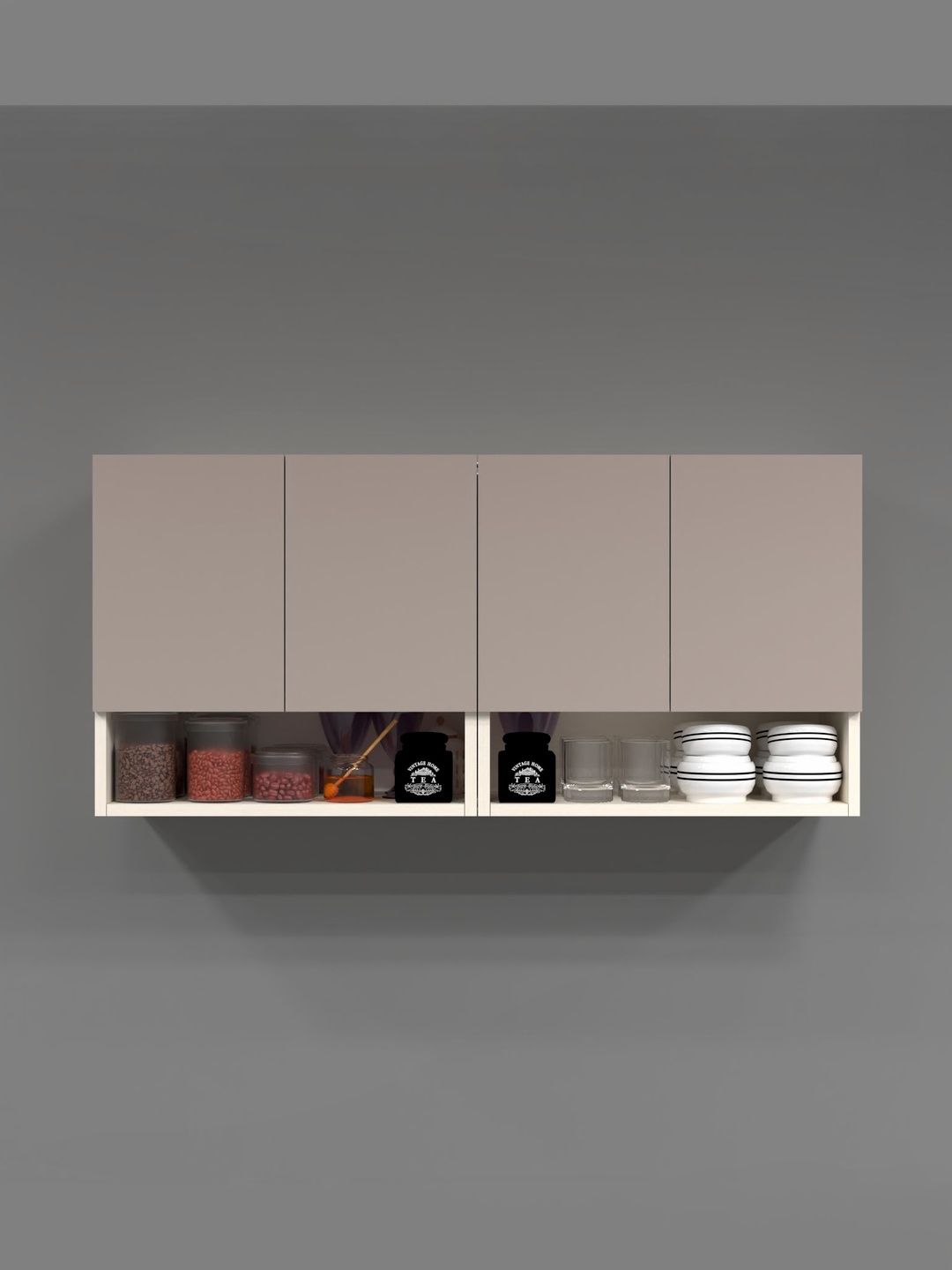SPECIALITY PANELS Grey 4 Door Kitchen Cabinet-picture-36