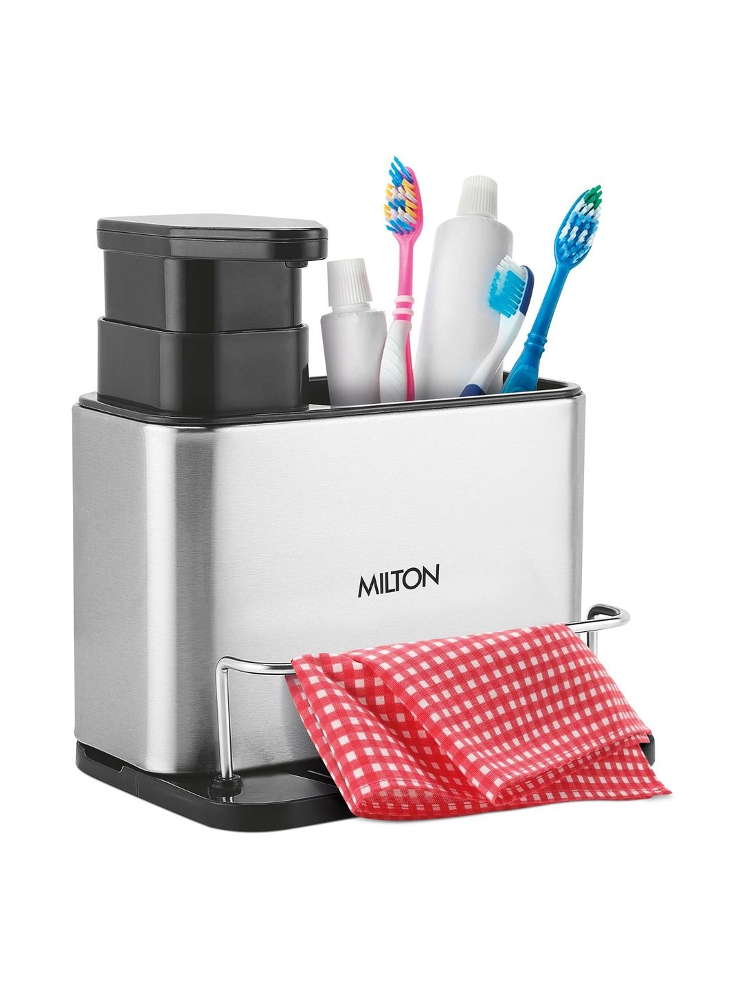 Milton Amenity 3-in-1 Stainless Steel Sink & Bathroom Organizer with Soap Dispenser-picture-19