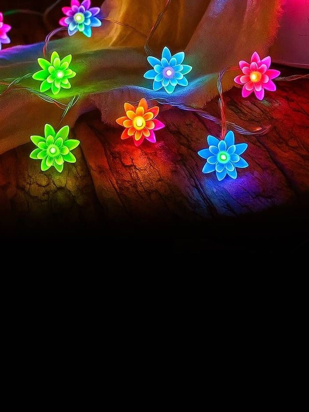 MPROW 5.01m Warm Yellow Waterproof 20 LED Steady Flower Rice String Lights-picture-32