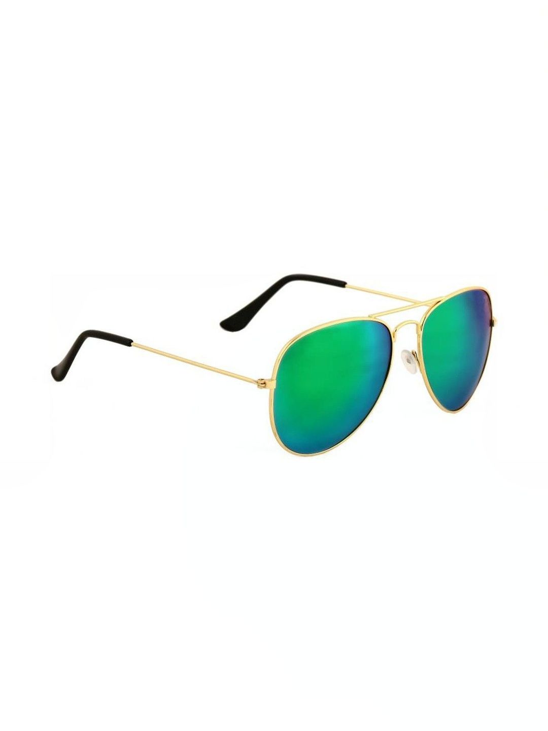 Elligator Men Green Lens & Gold-Toned Aviator Sunglasses with-picture-10