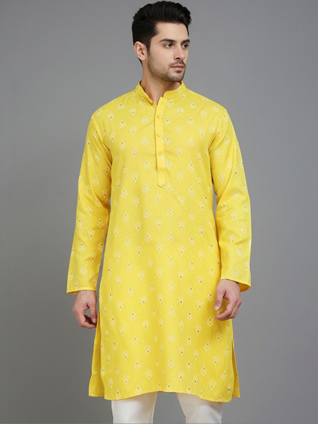 Anouk Rustic Men Floral Printed Kurta-picture-32
