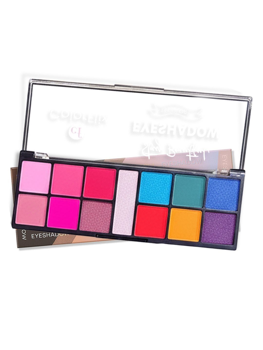 COLORFLIX Highly Pigmented Matte & Glitter Eyeshadow Palette -14 g- Party Tone-picture-13