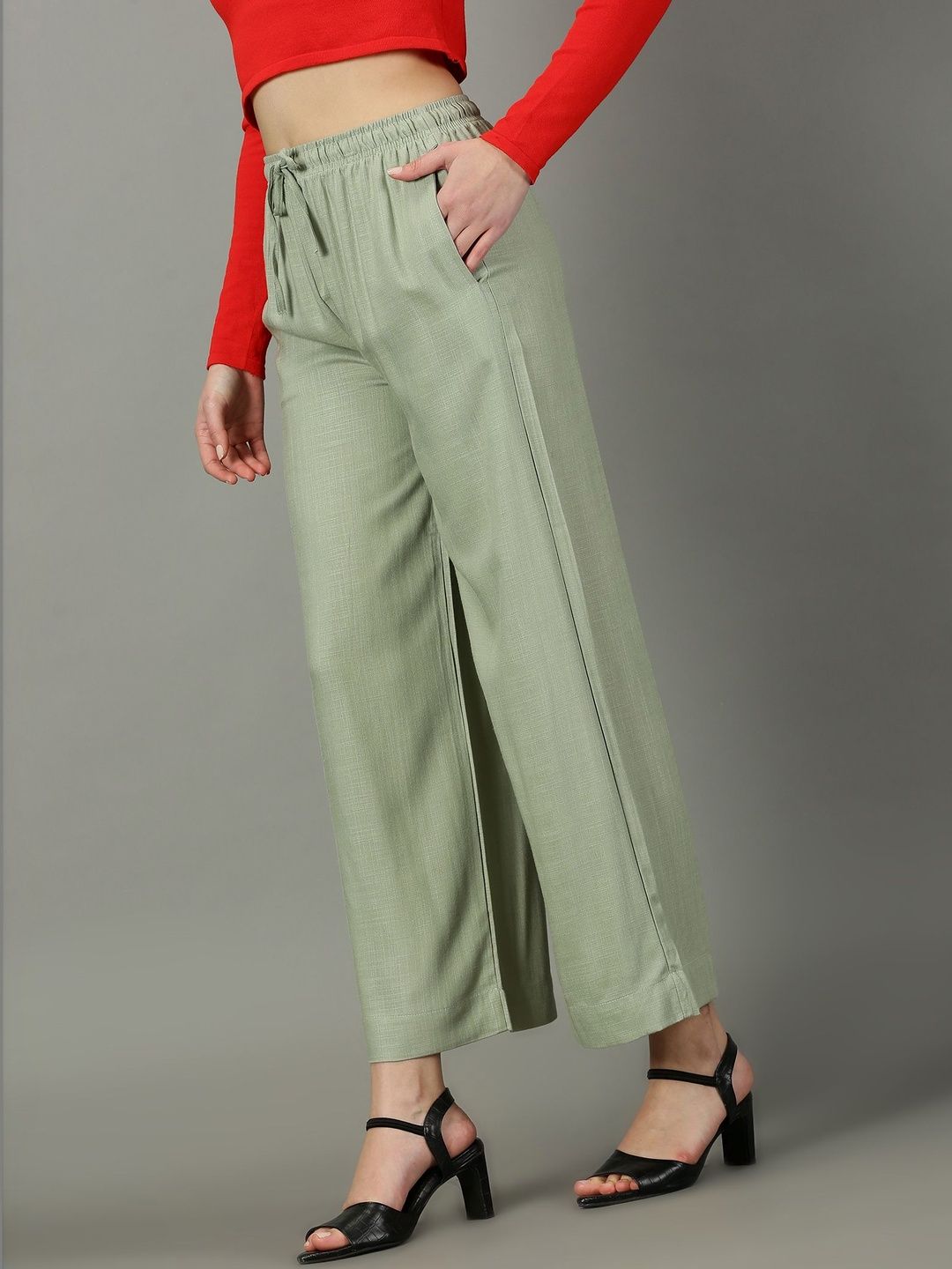 Sadda Fashion Pista Comfy Slub Palazzo-image-15